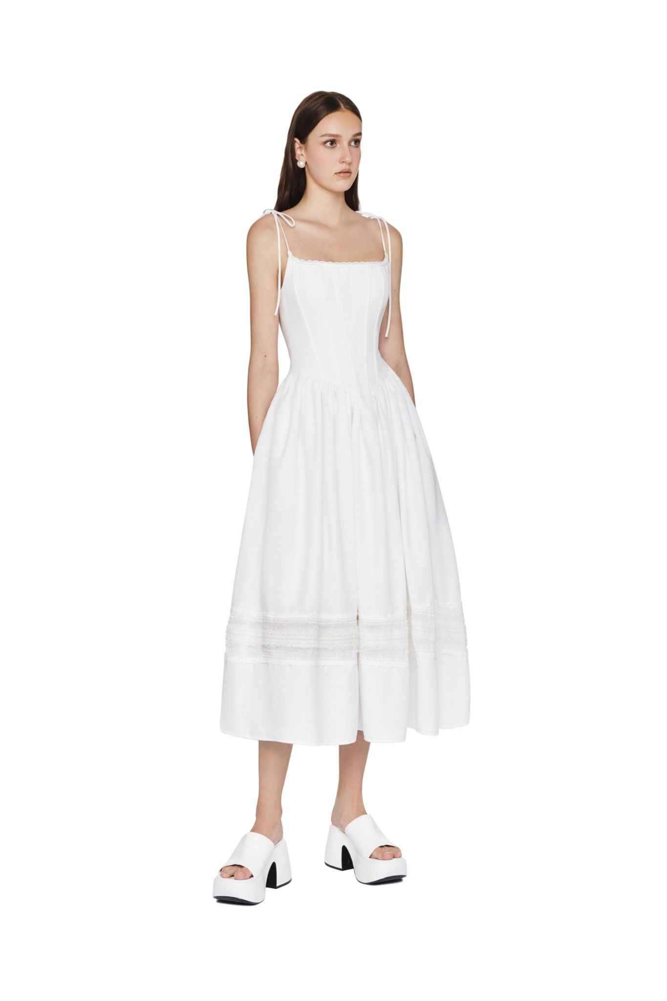  COLBIE DRESS (white) 