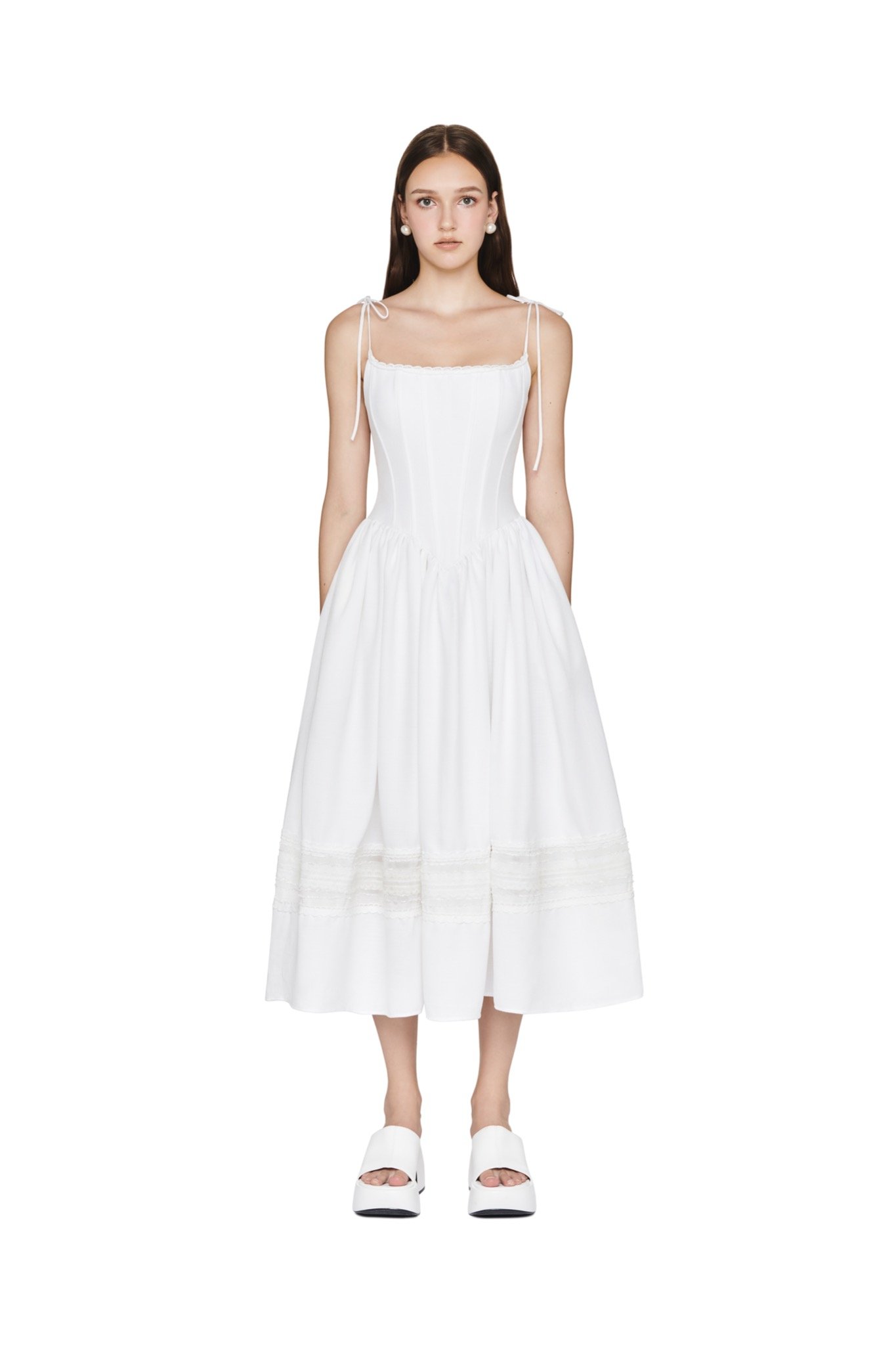 COLBIE DRESS (white) – JUBIN STUDIO