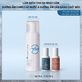 Combo Sữa rửa mặt UPA Soothing Foam & set dưỡng ẩm mini (EHA Concentrate 5ml và EMR Classic 5ml)