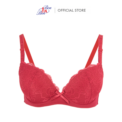  Áo lót mút mỏng , phối ren, dây vai có họa tiết - BV35160 