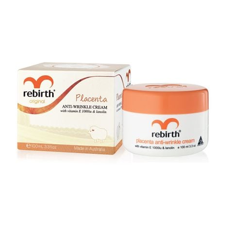 Kem dưỡng da giúp làm giảm dần nếp nhăn với thành phần Vitamin E và sáp len cừu Rebirth
