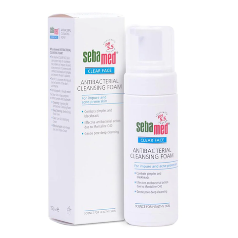 Sữa rửa mặt tạo bọt giúp kháng khuẩn, giảm mụn Sebamed pH5.5 (150ml)