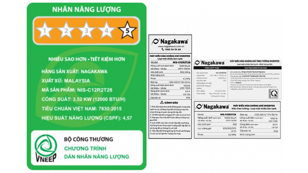 Máy lạnh Nagakawa Inverter 1,5 HP NIS-C12R2T29