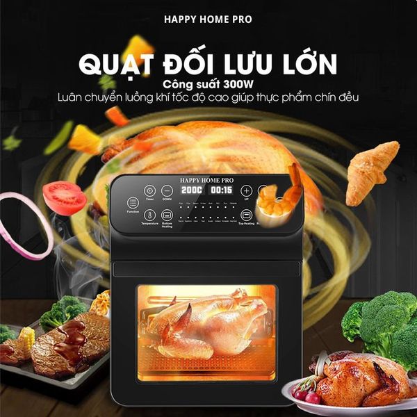 Lò chiên không dầu Happy Home Pro 15 Lít 21S01