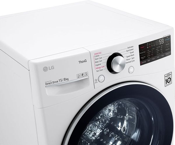 Máy giặt sấy LG 15 Kg F2515RTGW