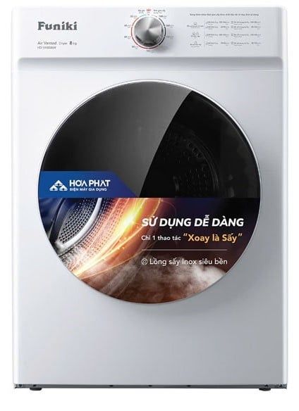 Máy sấy Funiki 8 Kg HD V680AW