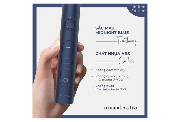 Bàn chải điện Halio Sonic Whitening Pro Xanh