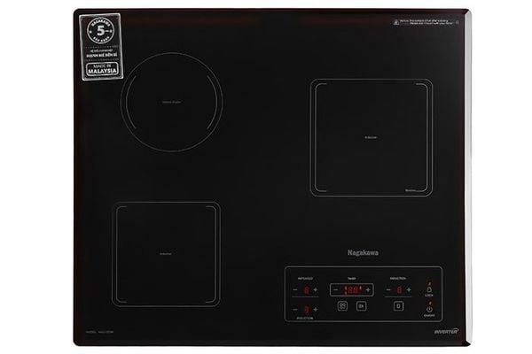 Bếp điện từ hồng ngoại 3 vùng nấu Nagakawa NAG1253M