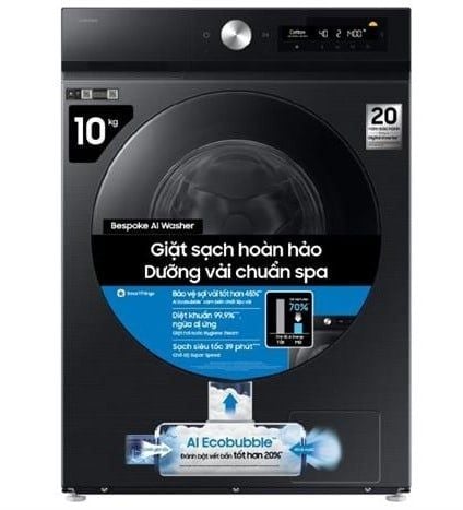 Máy giặt Samsung Bespoke AI Ecobubble Inverter 10 Kg WW10DB7U34GBSV