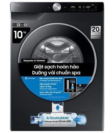 Máy giặt Samsung AI Ecobubble Inverter 10 Kg WW10DG6U34LBSV