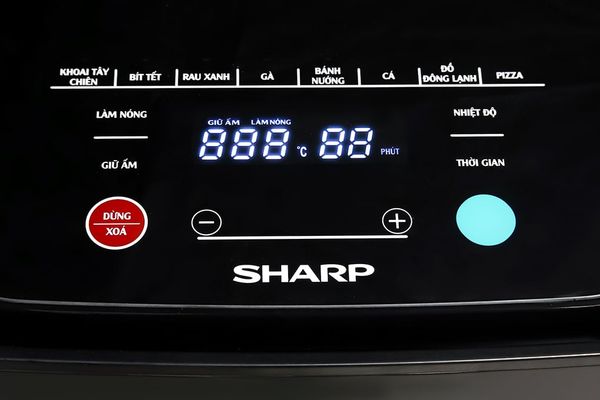 Nồi chiên không dầu Sharp 5.5 Lít KF-AF70EV-BK