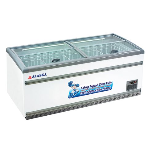 Tủ đông trưng bày kính phẳng Alaska 650 Lít KN-650
