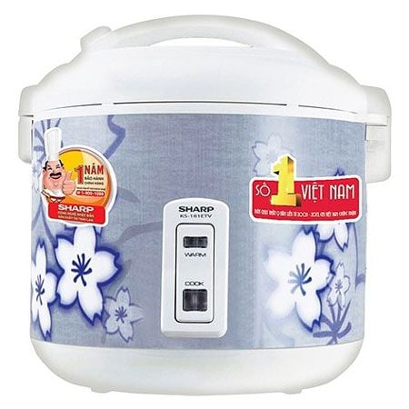 Nồi cơm điện nắp gài Sharp 1.8 Lít KS-N181ETV 