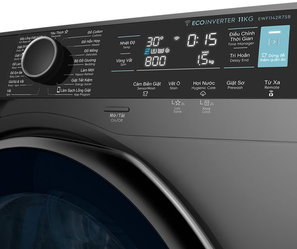 Máy giặt Electrolux Inverter 11 Kg EWF1142R7SB