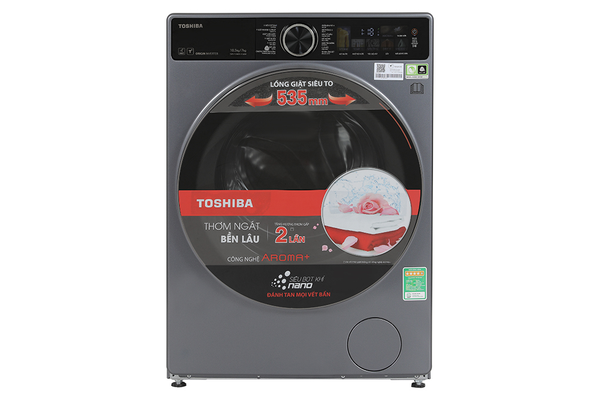 Máy giặt sấy Toshiba Inverter 10.5 Kg TWD-T25BZU115MWV(MG)
