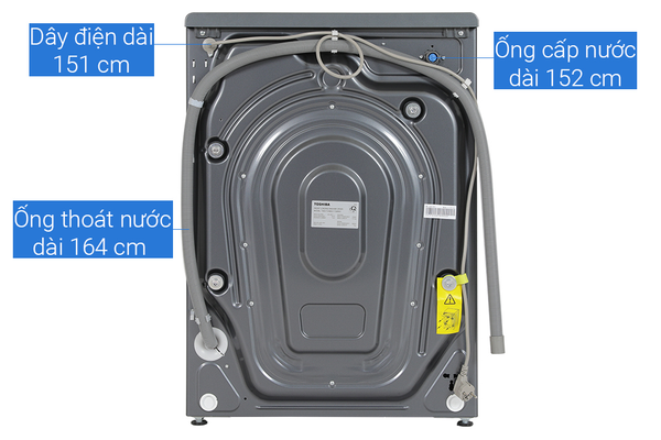 Máy giặt sấy Toshiba Inverter 10.5 Kg TWD-T25BZU115MWV(MG)
