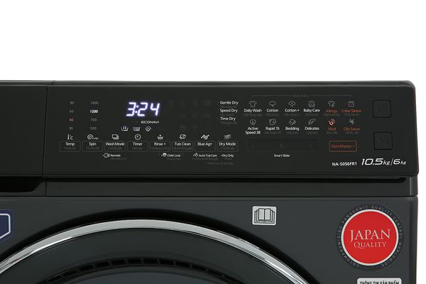 Máy giặt sấy Panasonic Inverter 10.5 Kg NA-S056FR1BV
