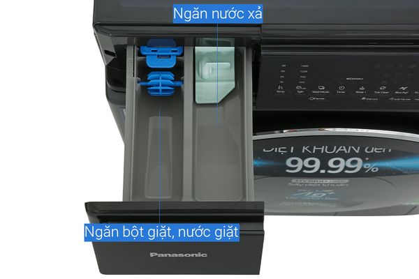 Máy giặt sấy Panasonic Inverter 10.5Kg/6Kg NA-S056FR1BV