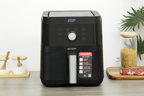 Nồi chiên không dầu Sharp 6 Lít KF-AF60EV-BK