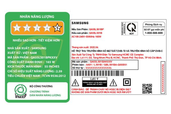 Smart Tivi The Serif QLED Samsung 4K 55 Inch QA55LS01BP