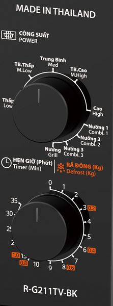 Lò vi sóng Sharp 21 Lít R-G211TV-BK