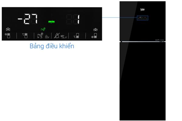 Tủ lạnh Beko Inverter 375 Lít RDNT401E50VZGB