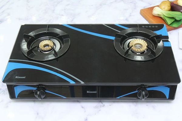Bếp gas dương đôi mặt kính Rinnai RV-3715GL(BC)
