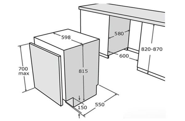 Máy rửa chén Texgio TG-BI036T