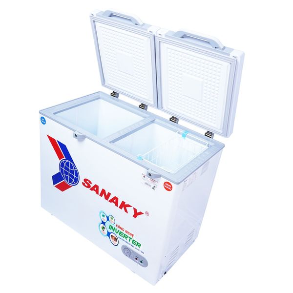 Tủ đông mặt kính cường lực Sanaky Inverter 195 Lít VH-2599W4K