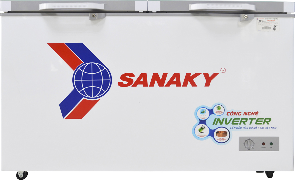 Tủ đông mặt kính cường lực Sanaky Inverter 235 Lít VH-2899A4K (VH-2899A4KD)