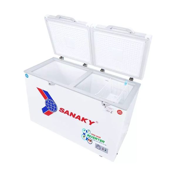 Tủ đông mặt kính cường lực Sanaky Inverter 365 Lít VH-5699W4K