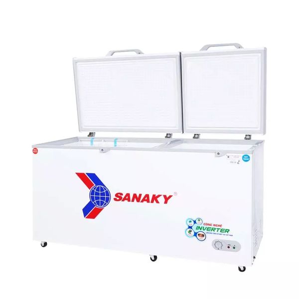 Tủ đông mặt kính cường lực Sanaky Inverter 485 Lít VH-6699W4K
