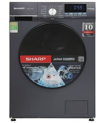 Máy giặt Sharp Inverter 11 Kg ES-FM110CB-SB