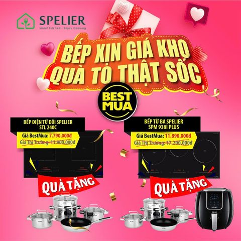 Bếp điện từ 3 bếp Spelier SPM 938I Plus