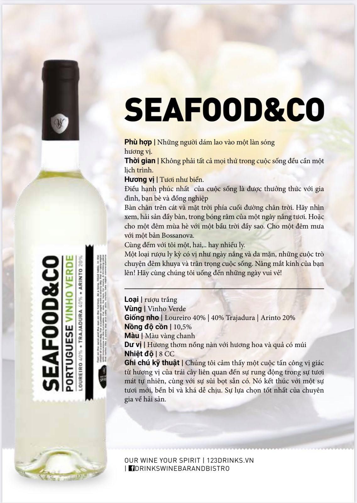  Rượu Vang Ngoại Seafood & Co White Wine 