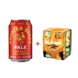  [TẶNG 4 LON SODA] Rooster Beers Pale - Thùng 12 Lon (330ml) 