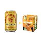  [TẶNG 4 LON SODA] Rooster Beers Blonde - Thùng 12 Lon (330ml) 