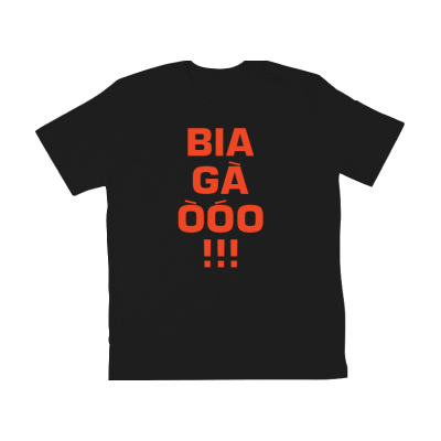  Áo Bia Gà màu Đen (Rooster Black T-Shirt) 