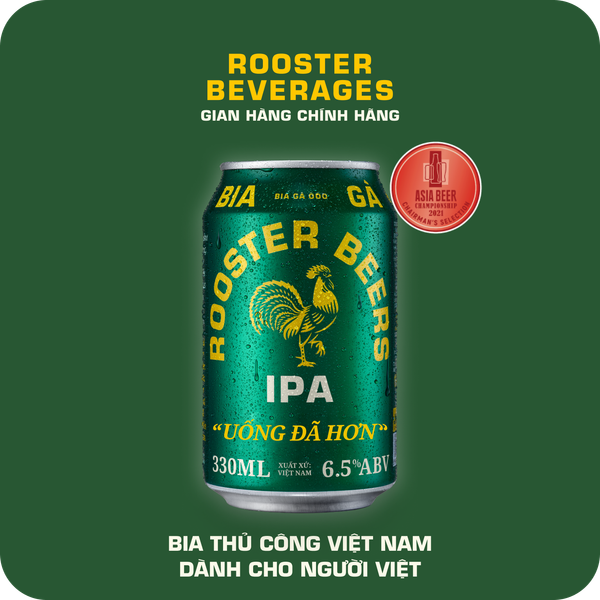  Rooster Beers IPA - Thùng 12 Lon (330ml) 