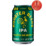  [TẶNG 2 LY] Rooster Beers IPA - Thùng 24 Lon (330ml) 