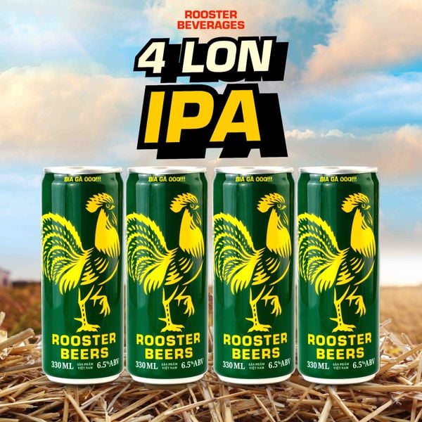  Rooster Beers set 4 Lon Các Loại - 4 Cans 