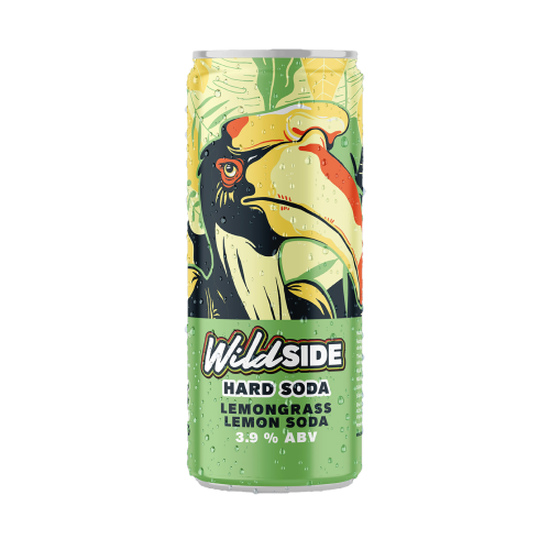  [TẶNG 4 LON ROOSTER] WildSide Vodka Soda Vị Chanh Sả - Thùng 24 Lon (330ml) 