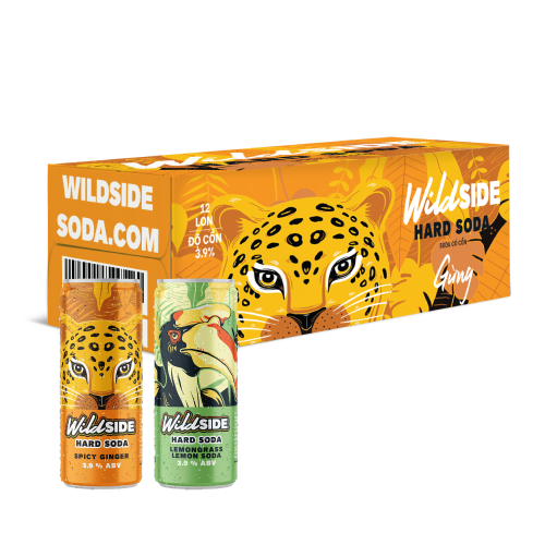  WildSide Hard Soda Mix 2 Vị - Thùng 12 Lon (330ml) 