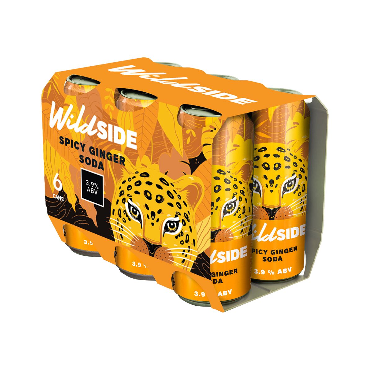  WildSide Vodka Soda Vị Gừng - Pack 6 (330ml) 