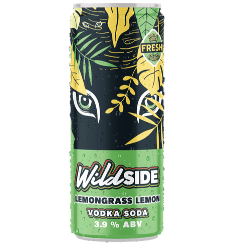  WildSide Vodka Soda Vị Chanh Sả - Pack 6 (330ml) 