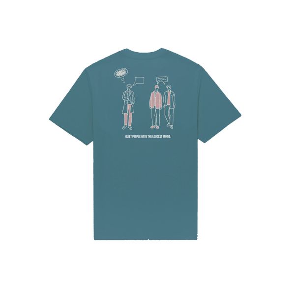  The Quiet People Art T-shirt - Blue 