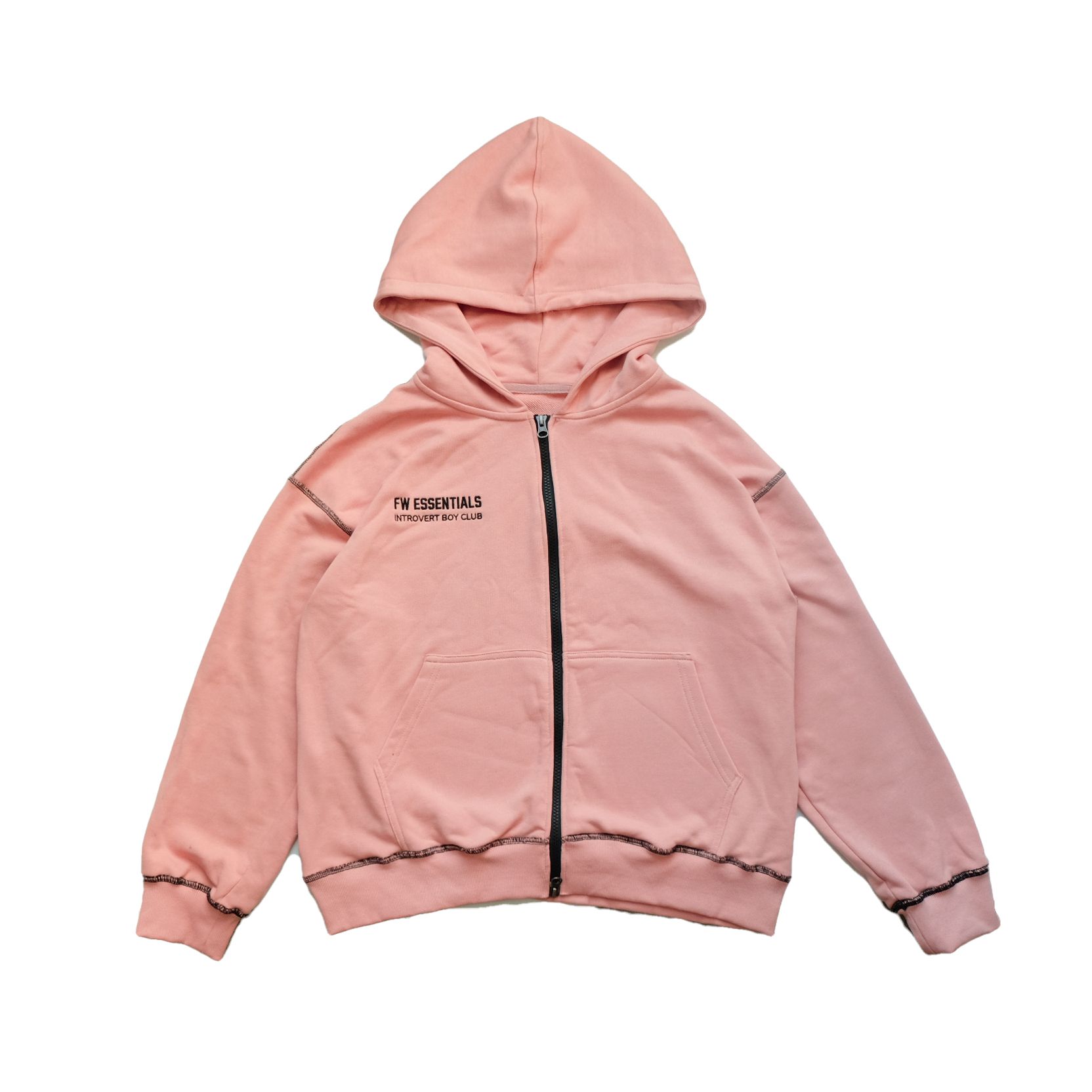  FW Zipped Hoodie - Pink 