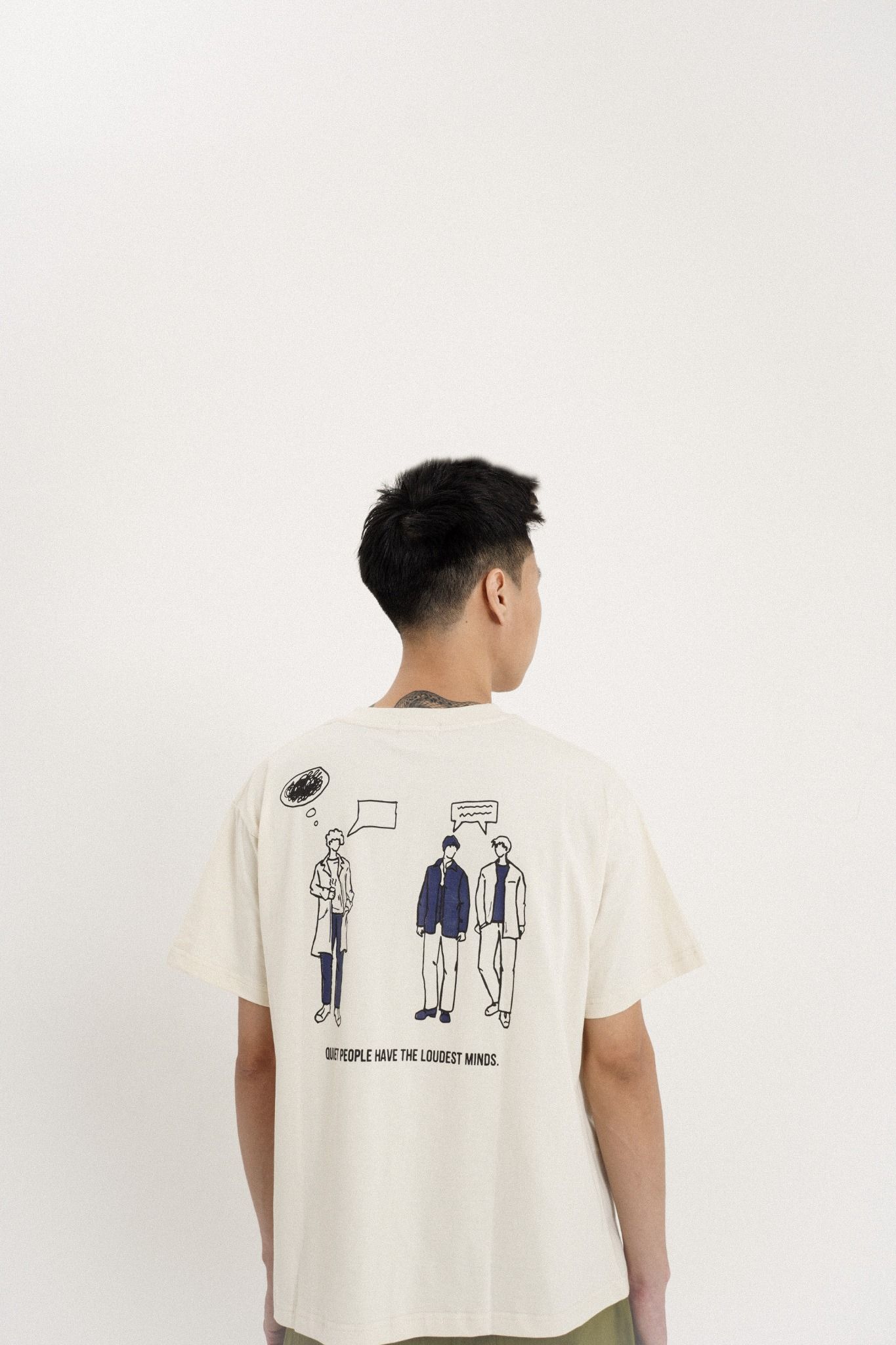  The Quiet People Art T-shirt - White 