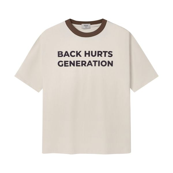  Back Hurts Gen T-shirt - Cream 