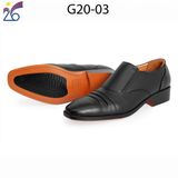 Giày da G20-03 cấp tướng tướng đế PU, da bò  Công ty 26 - Bộ Quốc Phòng sản xuất